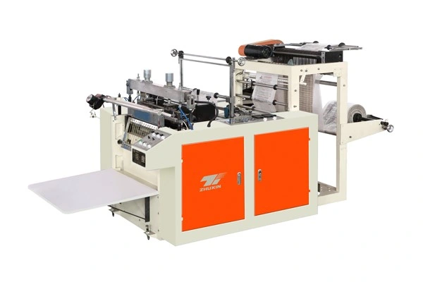 Zhuxin Computerized Heat Sealing & Cold Cutting Plastic T-Shirt Bag Making Machine