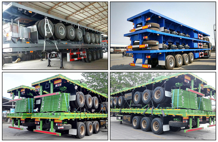 60 Tons Port Used Bomb Cart Skeleton Semi Trailer 40FT Terminal Used Container Skeletal Trailer