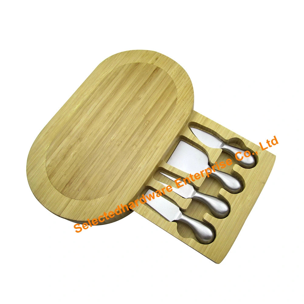 5PCS Hollow Handle Cheese Cutting Knife and Fork Set