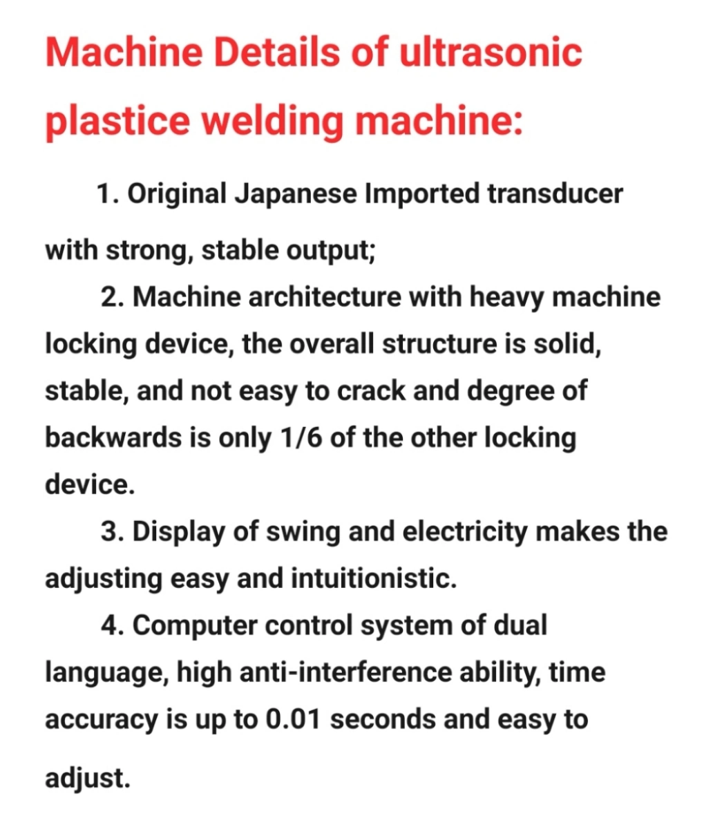 Vertical Blind Ultrasonic Welding Machine of Fabric Vertical Blind Ultrasonic Welder Xsl-3510r