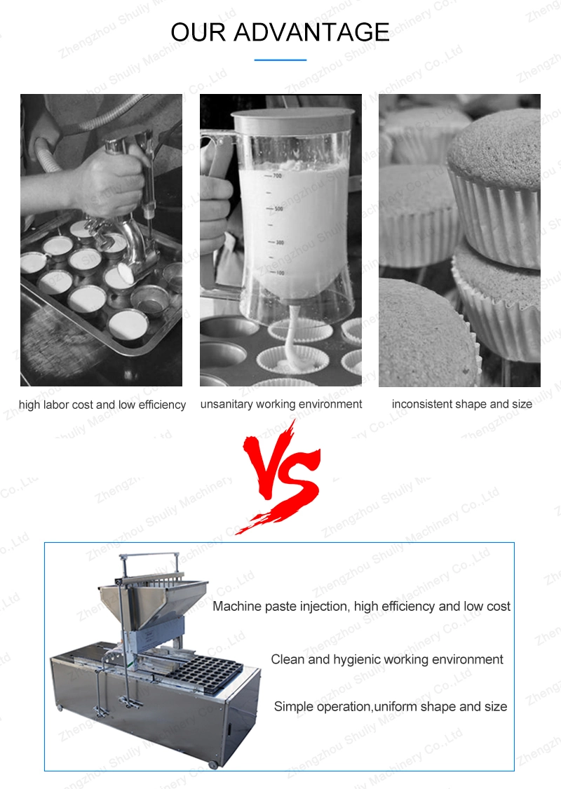 Automatic Yellow Cake Machine Batter Filling Machine Cake Making Machine