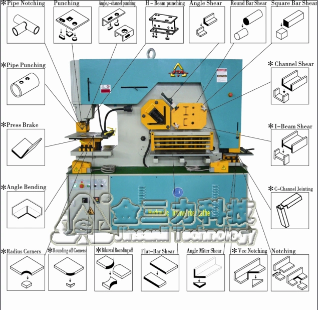 Q35y-25 Hydraulic Round□ Bar Cutting Machine Iron Worker