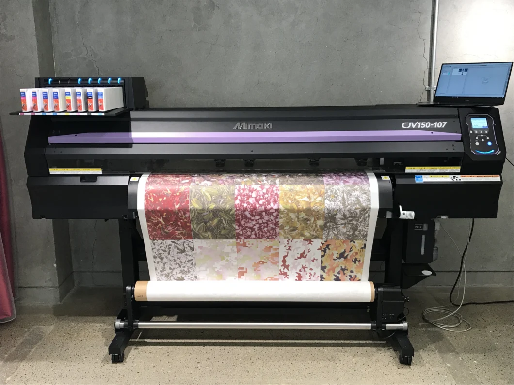 Eco Mimaki Cjv150-107 High-Speed Roll-to-Roll Solvent Printer/Cutter