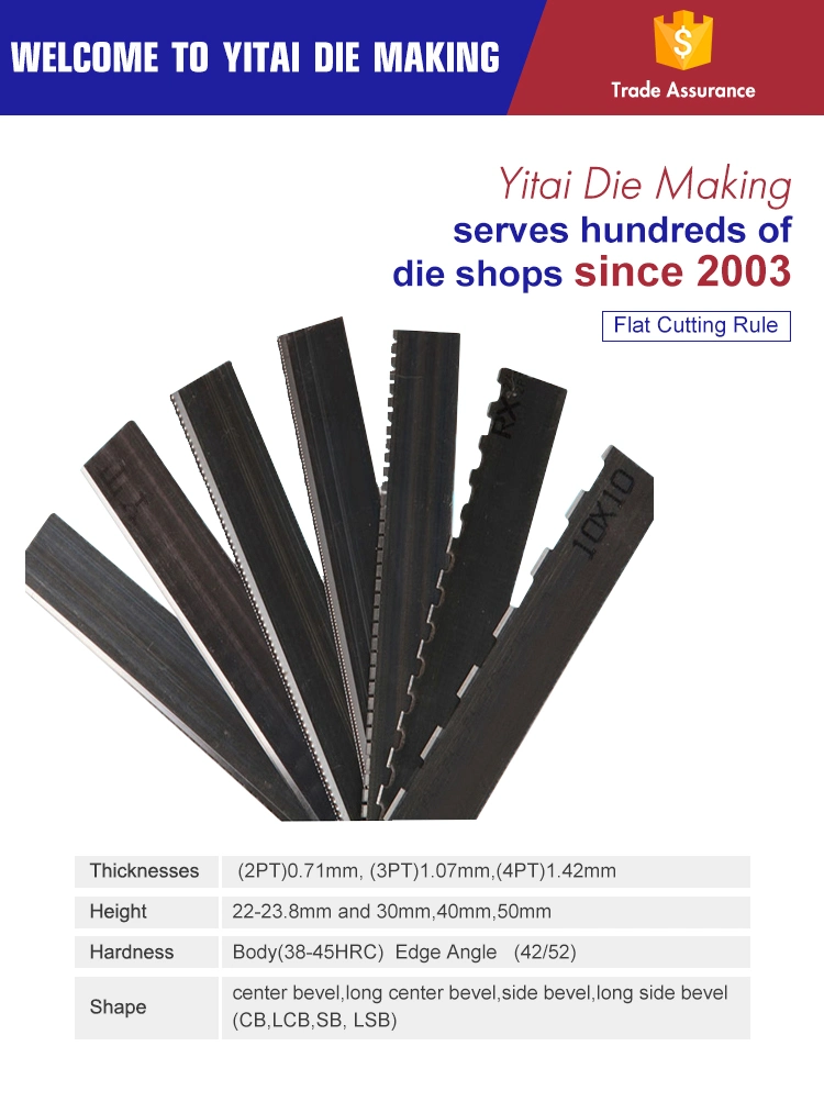 Industrial 23.80X0.71 Die Cutting Knife Stainless Steel for Die Cutting Machine