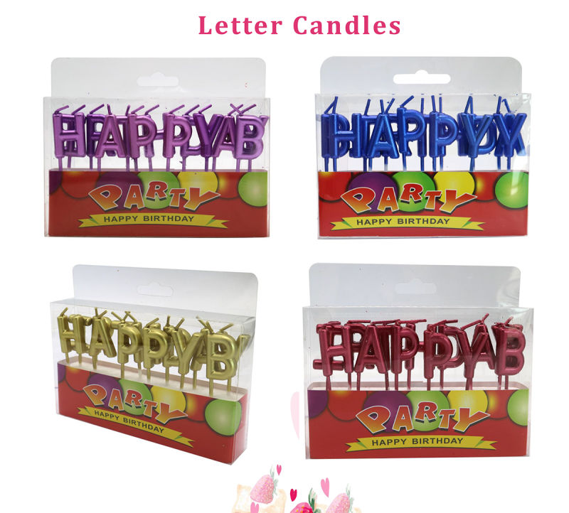 Golden Birthday Cake Topper Cake Decorative Cake Candles for Birthday Party