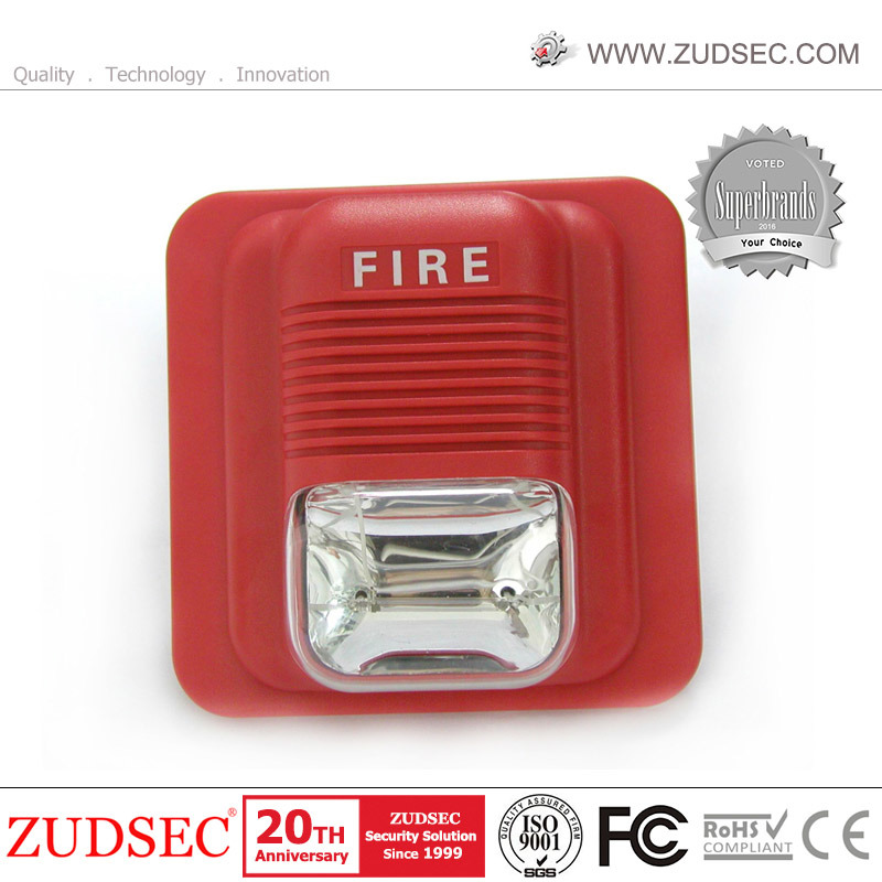 Warning Sound Strobe Fire Alarm Siren with Three Kinds Sound Alarm Optional