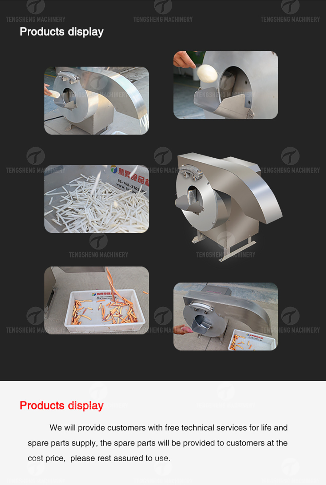 Hot Sale Electric Professional Potato Chips Making French Fry Machine Papaya Bar Cutting Machine (TS-Q128)