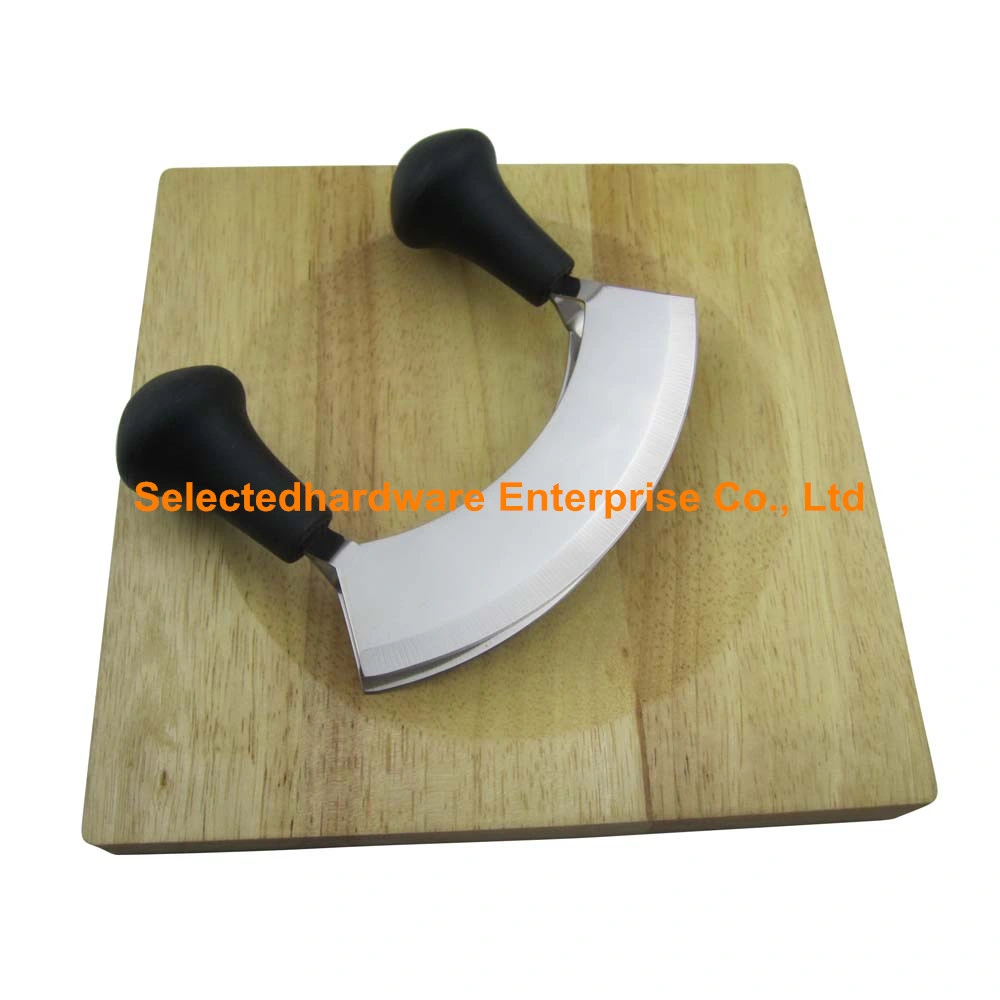 2PCS PP Handle Mincing Knife Herb and Vegetabal Cutting Knife