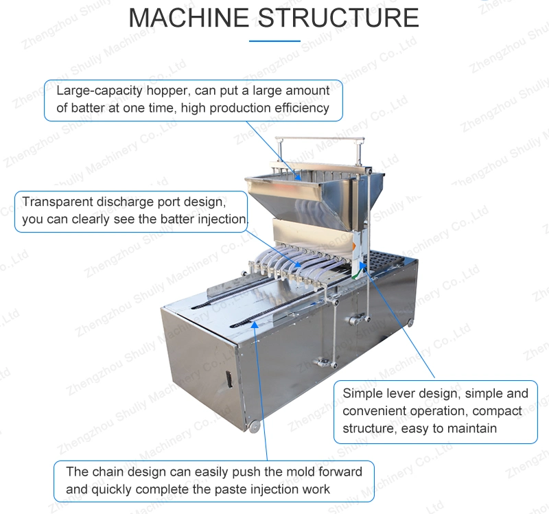 Automatic Yellow Cake Machine Batter Filling Machine Cake Making Machine