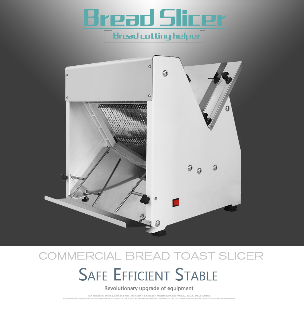 Electric Cutting Toast Cutter Machine Bread Bakery Slicer