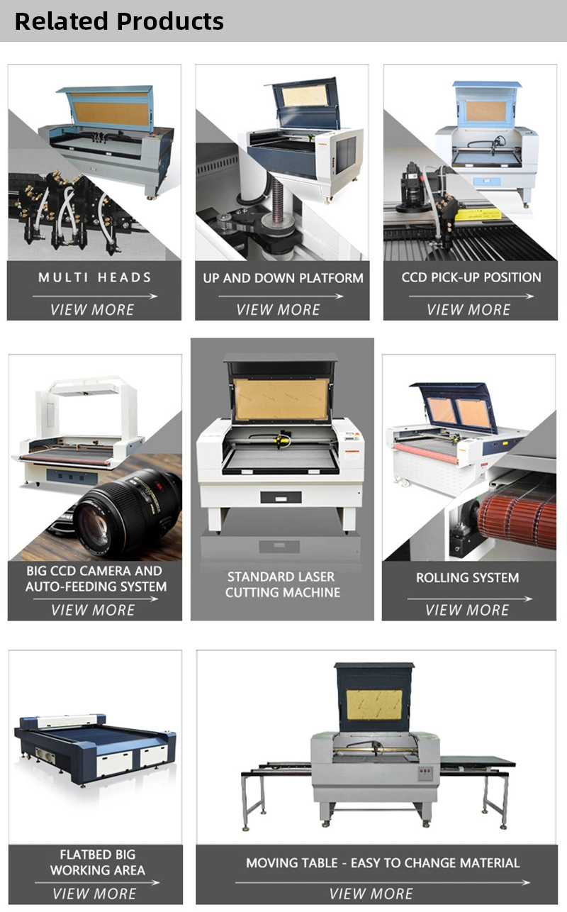 80W 100W 130W 150W CNC CO2 Laser Cutting Machine with Laser Cutting System