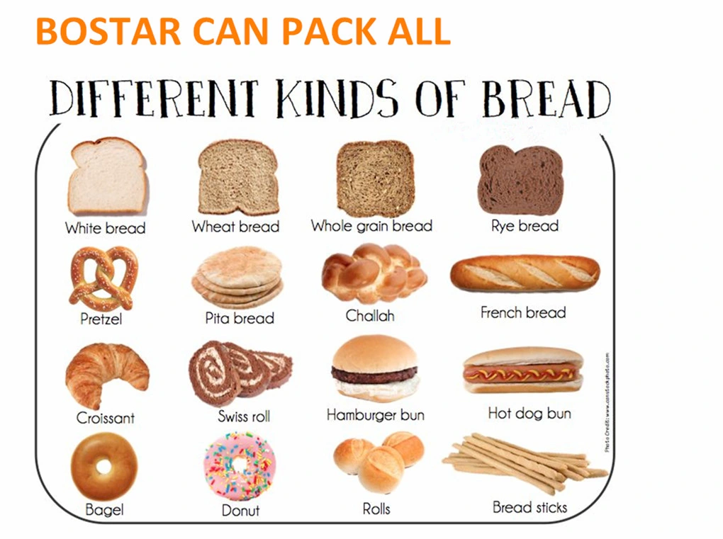 Automatic Donut/Swiss Roll/Bagel/Pretzel/Wheat Bread /Hot Dog Bun Sticks Packing Packaging Machine