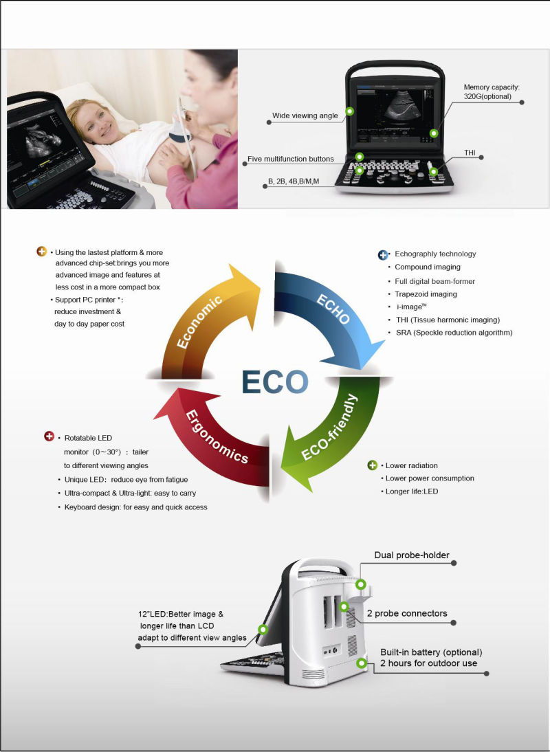 Chison Eco3 Expert Portable Ultrasound, Portable Ultrasound Scanner, Buy Ultrasound Scanner