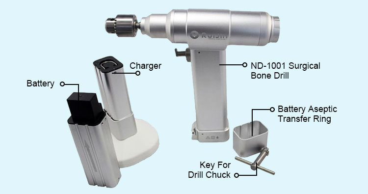Surgical Equipment List High Precision Surgical Bone Drill (ND-1001)