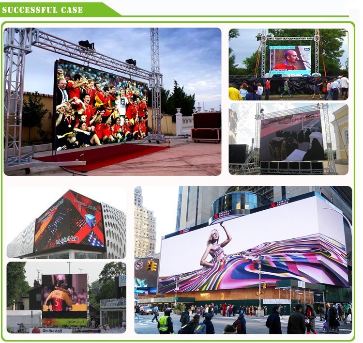 High Definition P8 Full Color Outdoor LED Video Display Saveing Energy