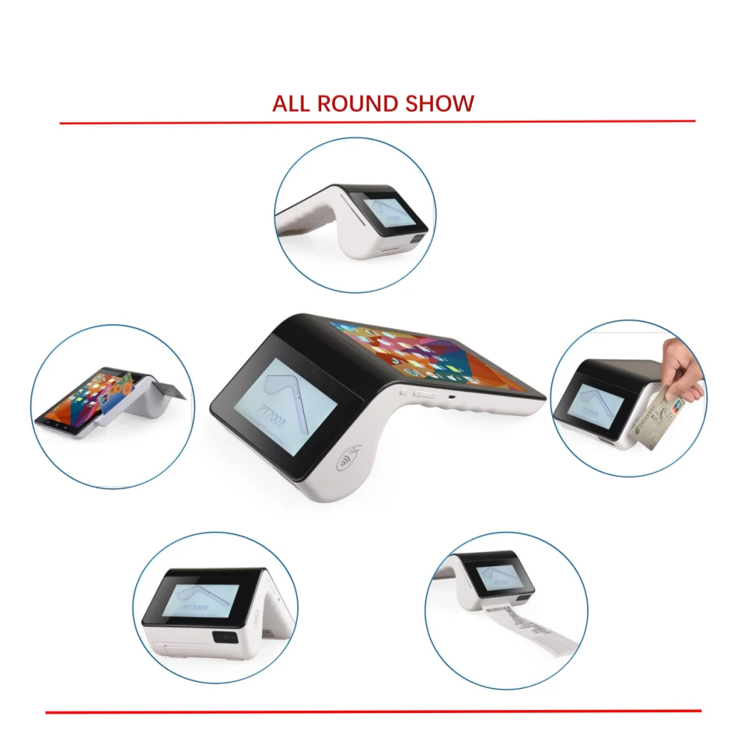 PT7003 Dual Handy SIM Handheld POS Terminal with Sdk Retail Scan Bluetooth Complete System Screen