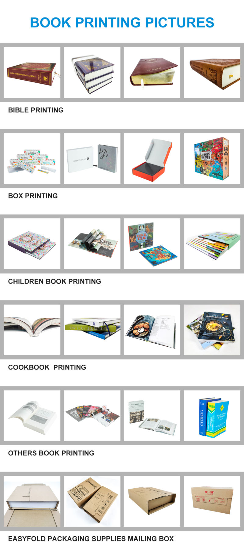 Books Picture Hardcover Book Printing China Book Printing Children Book Printing