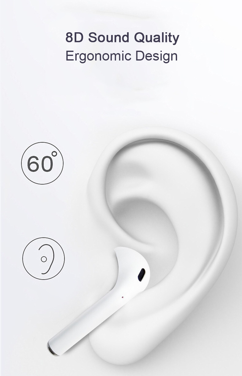 Twin Wireless Earphones Bt 5.0 Tws Q8l Bluetooth Earphones Headphones Bluetooth Earbuds with Charging Box