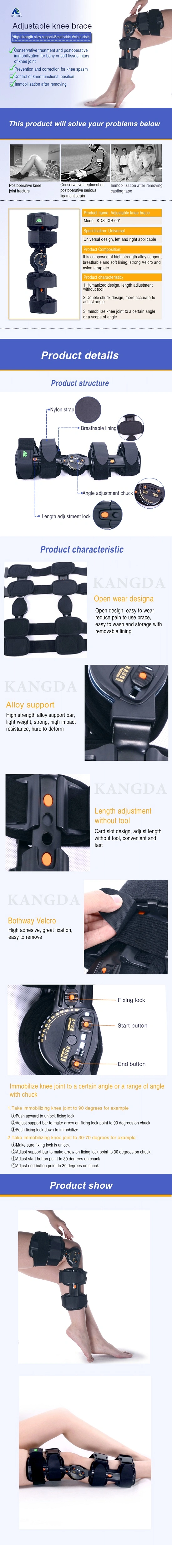 Medical Adjutable Knee Brace Knee Joint Pain Relief Knee Brace