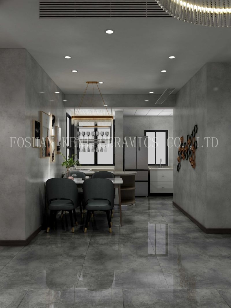 900*1800mm Large Size Full Body Marble Tiles with Grey Polished Surface