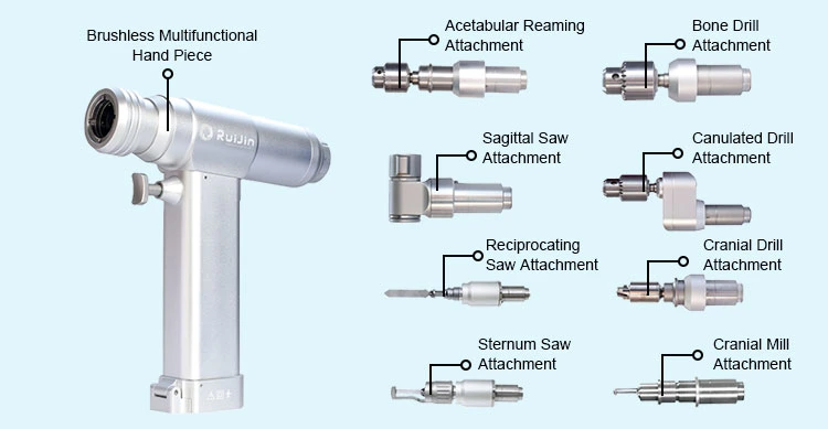 CE Approved Rechargeable Battery Operated Joint Replacement Autoclave Full Function Bone Saw Drill