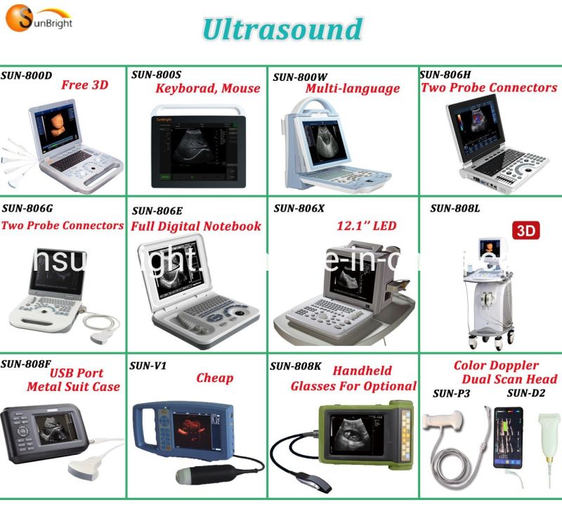 Ultrasound Machine Sun-800d 3D Medical Machine for Diagnosis Ultrasonic Price