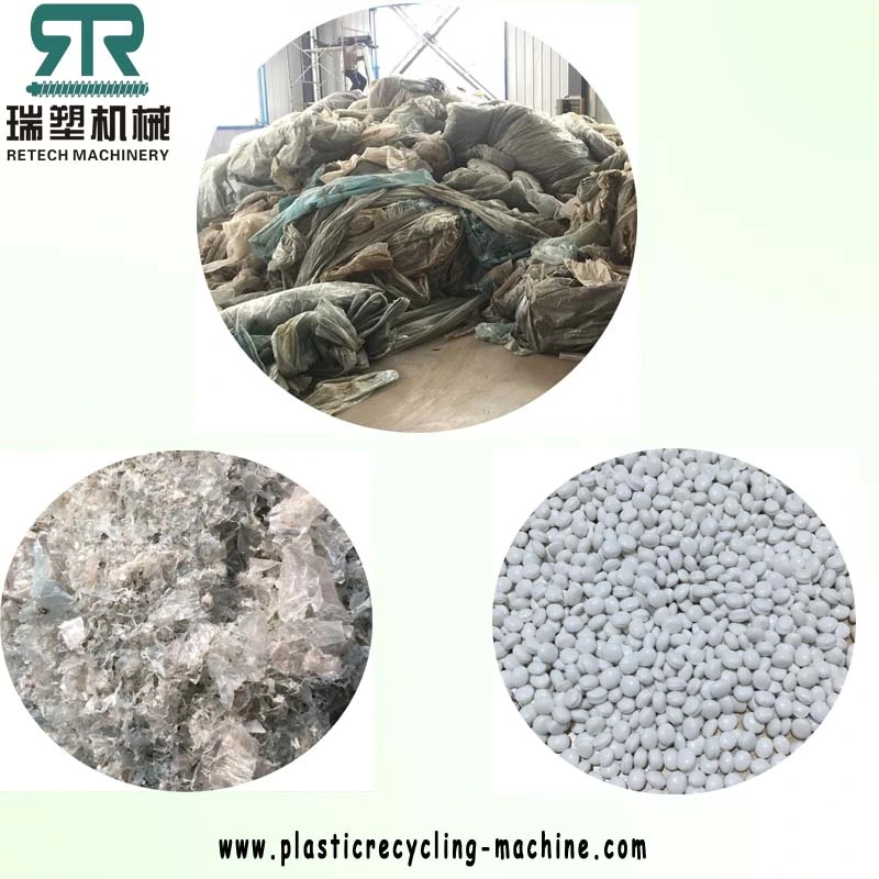 LDPE Low Density HDPE High Density Granules Making Machine Film Die Race Cutting Recycling Plant