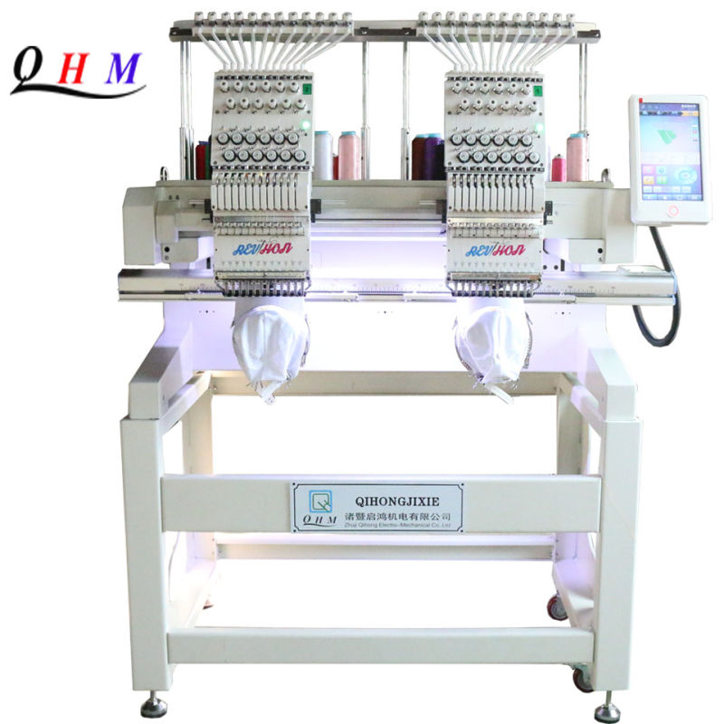 Double Head Industrial Computerized Automation 3-in-1 Embroidery Machine