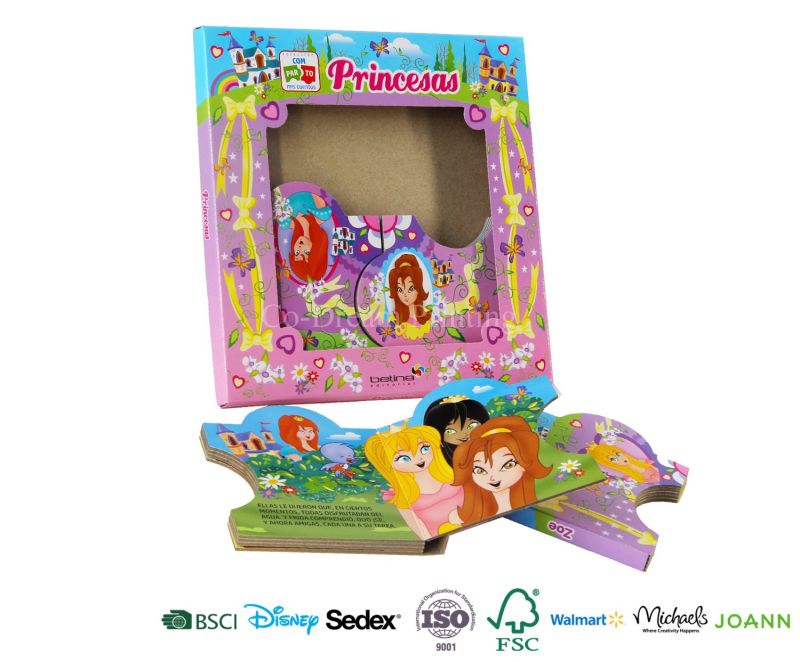 Customized Children Princess Story Board Book Printing