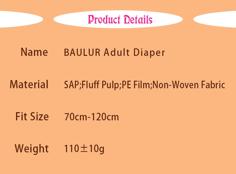 Made in China Ultra-Thick  Adult  Hospital  Diapers  for The Elderly