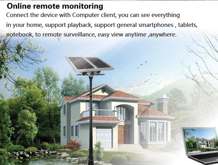 High Definition Waterproof CCTV Camera Saving Energy Solar Camera