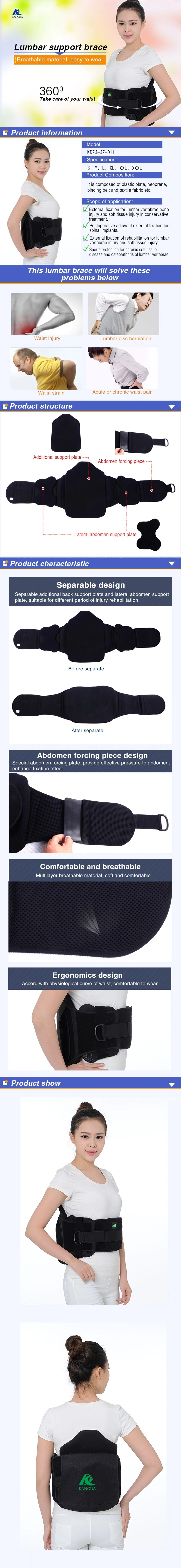Competitive Price with High Repurchase Rates Lower Back Braces and Lumbar Spine Supports