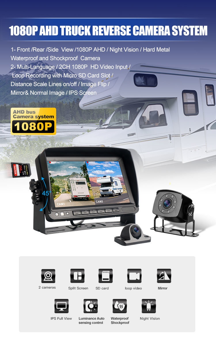Sample Provided IP69K Waterproof Car Rear View Camera