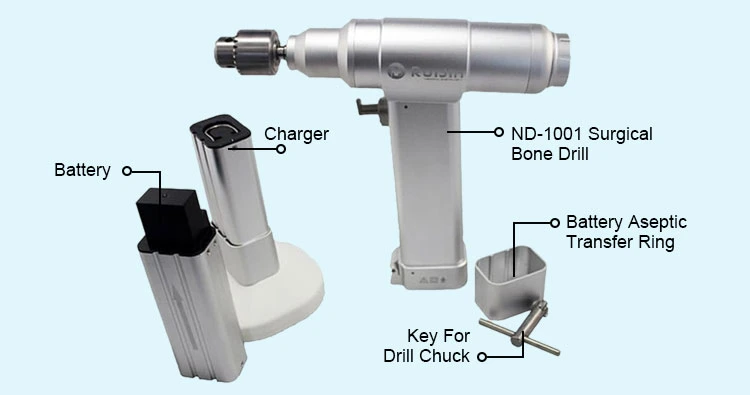 Rechargeable Orthopedic Dual Bone Drill for Surgical Surgery