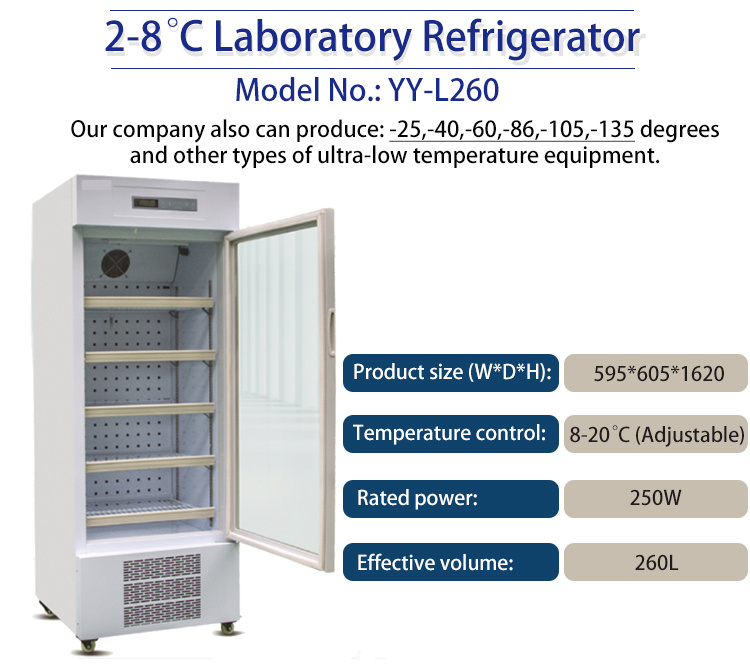 Roundfin Refrigerator for Hoptital and Laboratory Vaccine Medical Refrigerator Refrigerator Laboratory