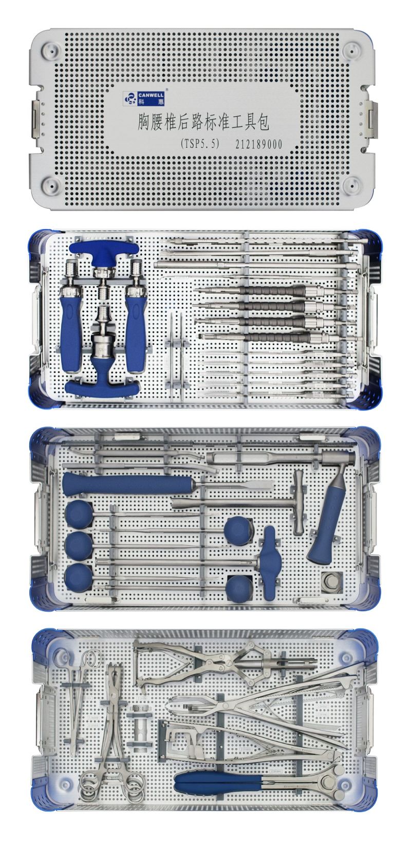 Canwell Orthopedic Spine Instrument Pedical Screw Lumbar Spinal Set
