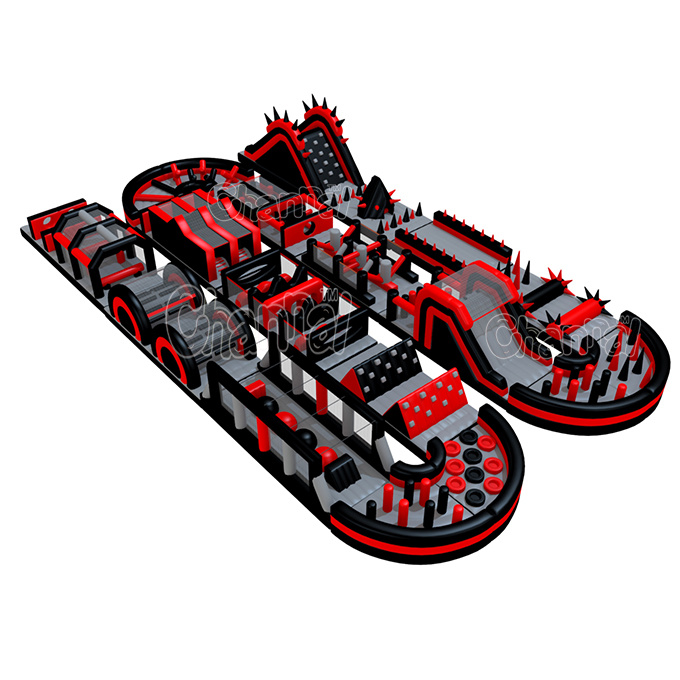 Customized Giant Inflatable Obstacle Course Inflatable 5K Obstacle Course