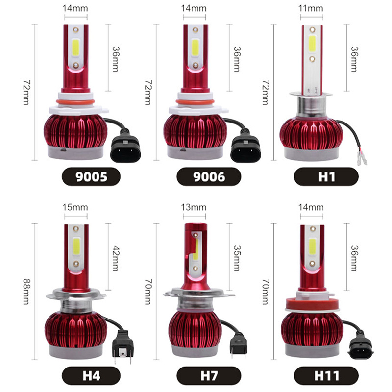 LED H4 Auto LED Light 16000lm LED Headlight 3000K 6000K 8000K LED Light Bulb