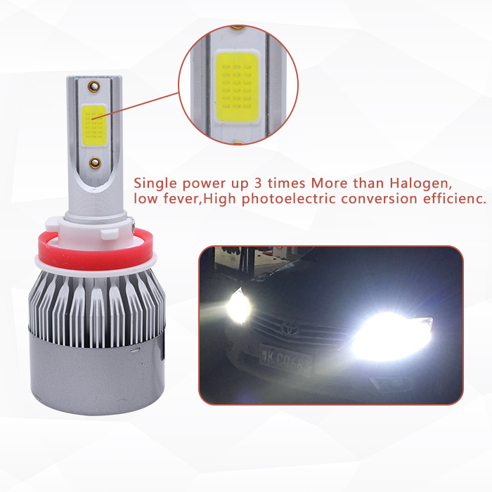 C6 H1 H4 H3 H7 H11 9005 9006 9012 Auto LED Car Headlight