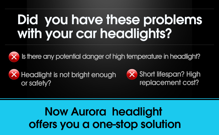 Aurora Factory Emark H4 H13 9004 9007 Auto 1+1 Car LED Headlight Bulbs