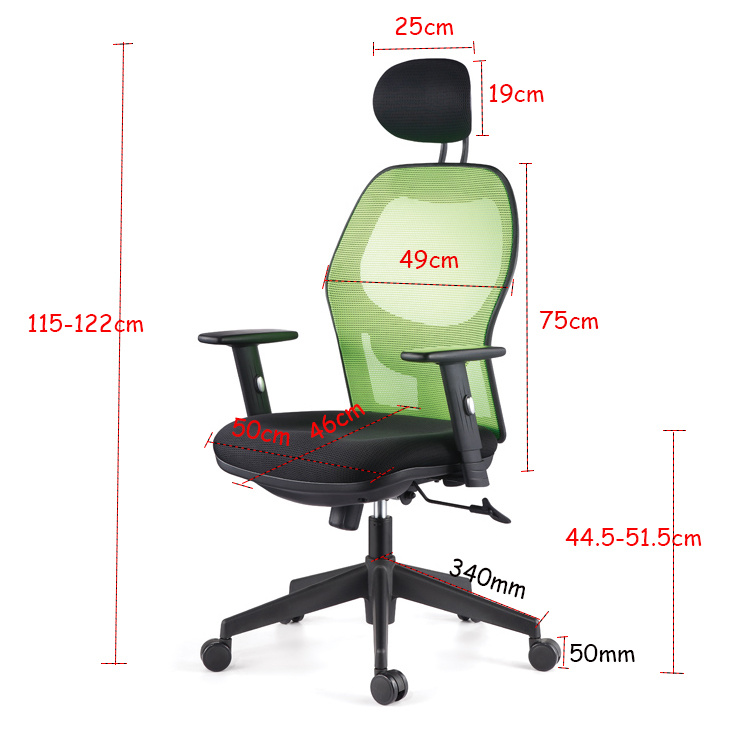 Foshan Office Furniture Manufacturer Design Office Chairs with Headrest