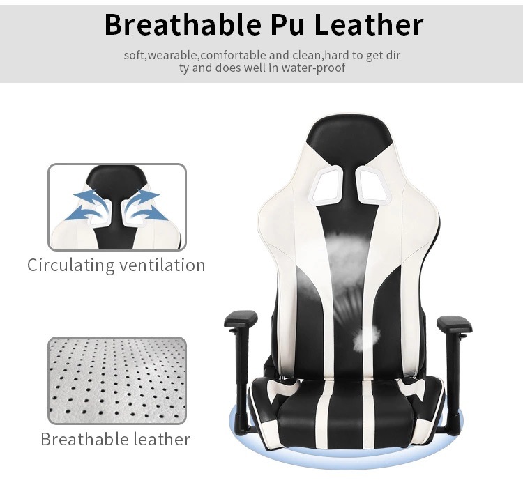 Free Sample Ergonomic Wearproof Office Racing Chair with Fireproof Foam