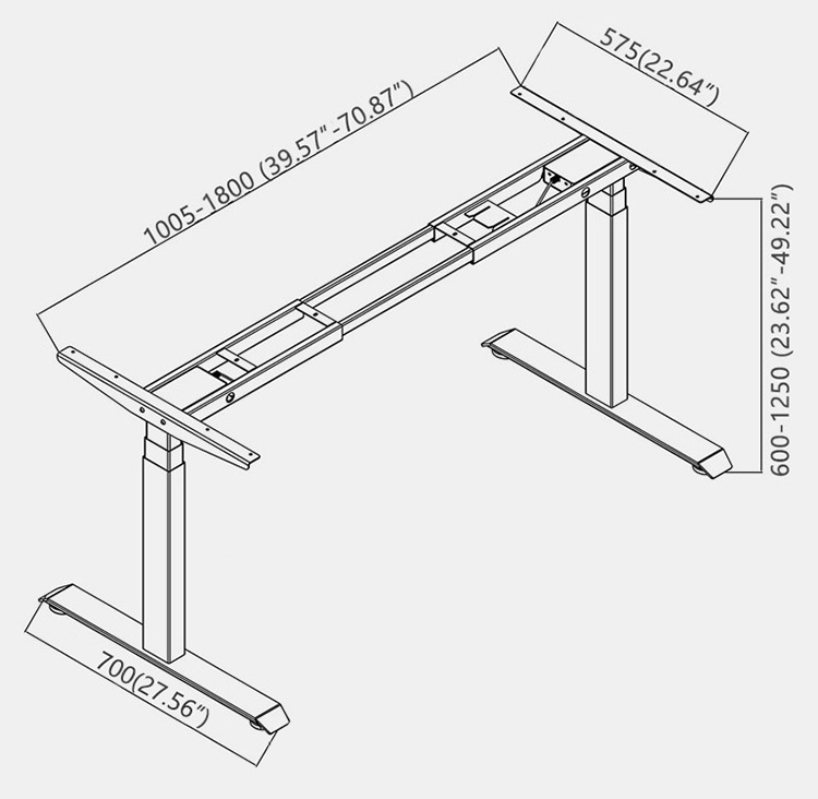 Ergonomic Dual Motor Electric Adjustable Height Stand Sit Desk