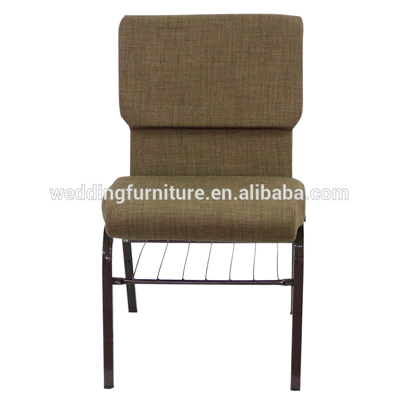 Iron Upholstered Chair Dining Modern Cheap Church Chair