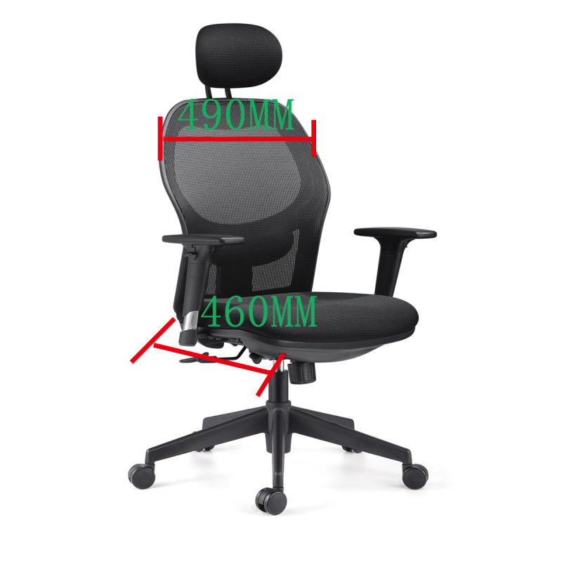 High Back Executive Swivel Fabric Seat Mesh Back Office Chair