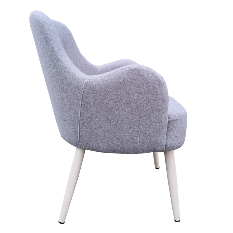 Wholesale Nordic Style Gray Luxury Fabric Dining Chair for Sale