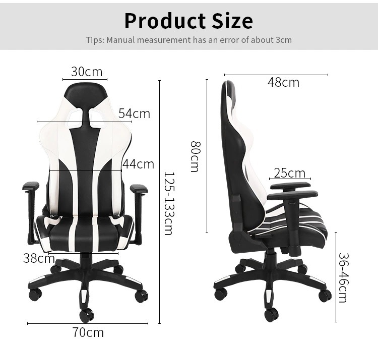 Free Sample Ergonomic Wearproof Office Racing Chair with Fireproof Foam