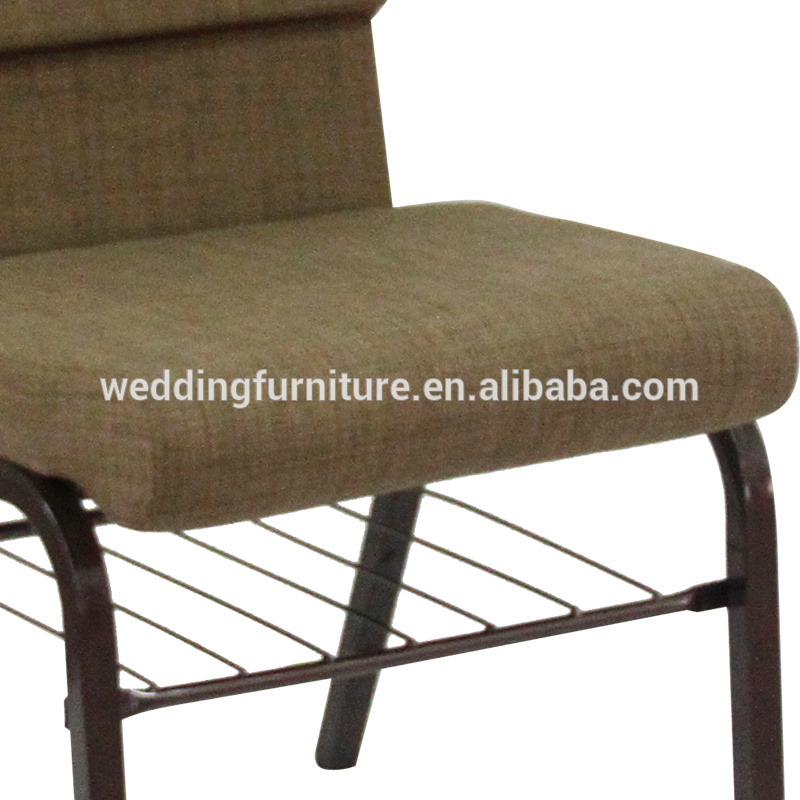 Iron Upholstered Chair Dining Modern Cheap Church Chair