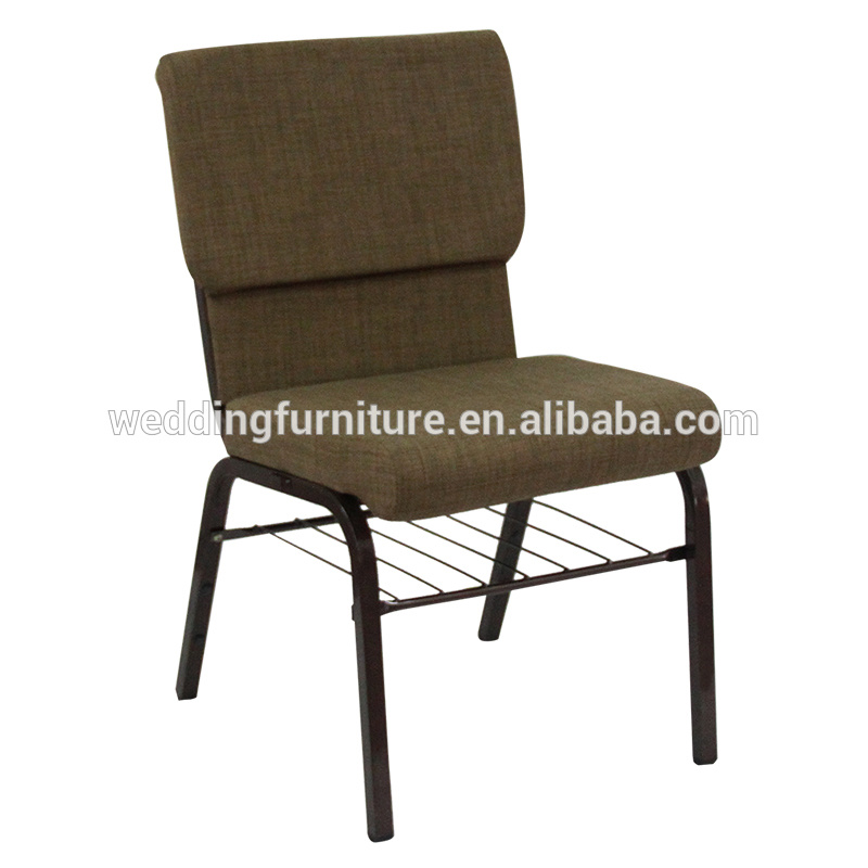 Iron Upholstered Chair Dining Modern Cheap Church Chair