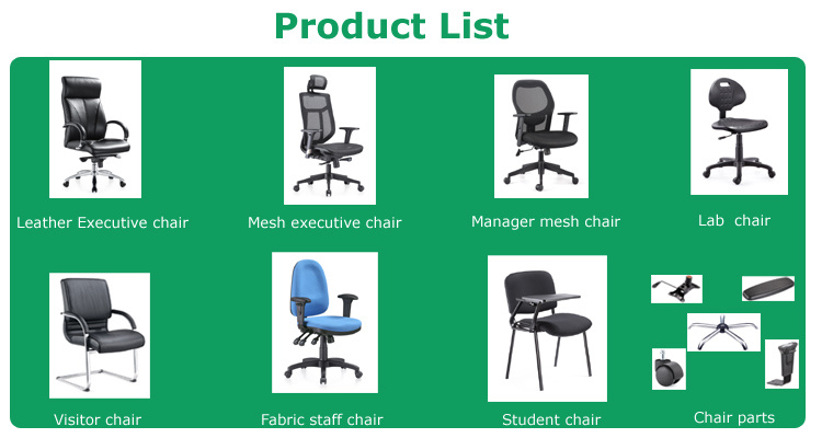 Metal Frame Mesh Back Fabric Office Training Chair with Bookcase